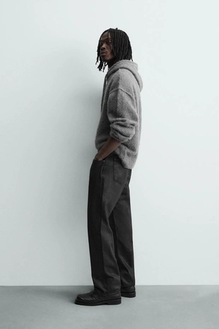 Толстовка из вязаного материала с начесом- Заказать в России