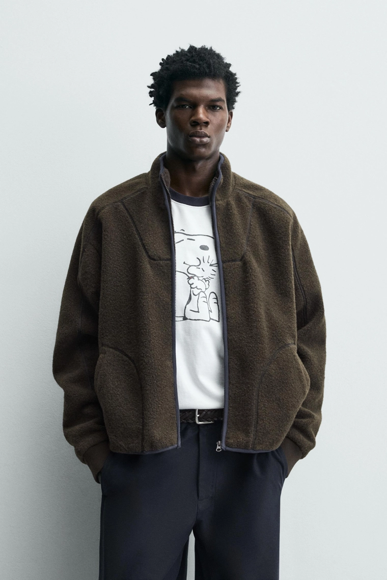 Флисовая молния с данными