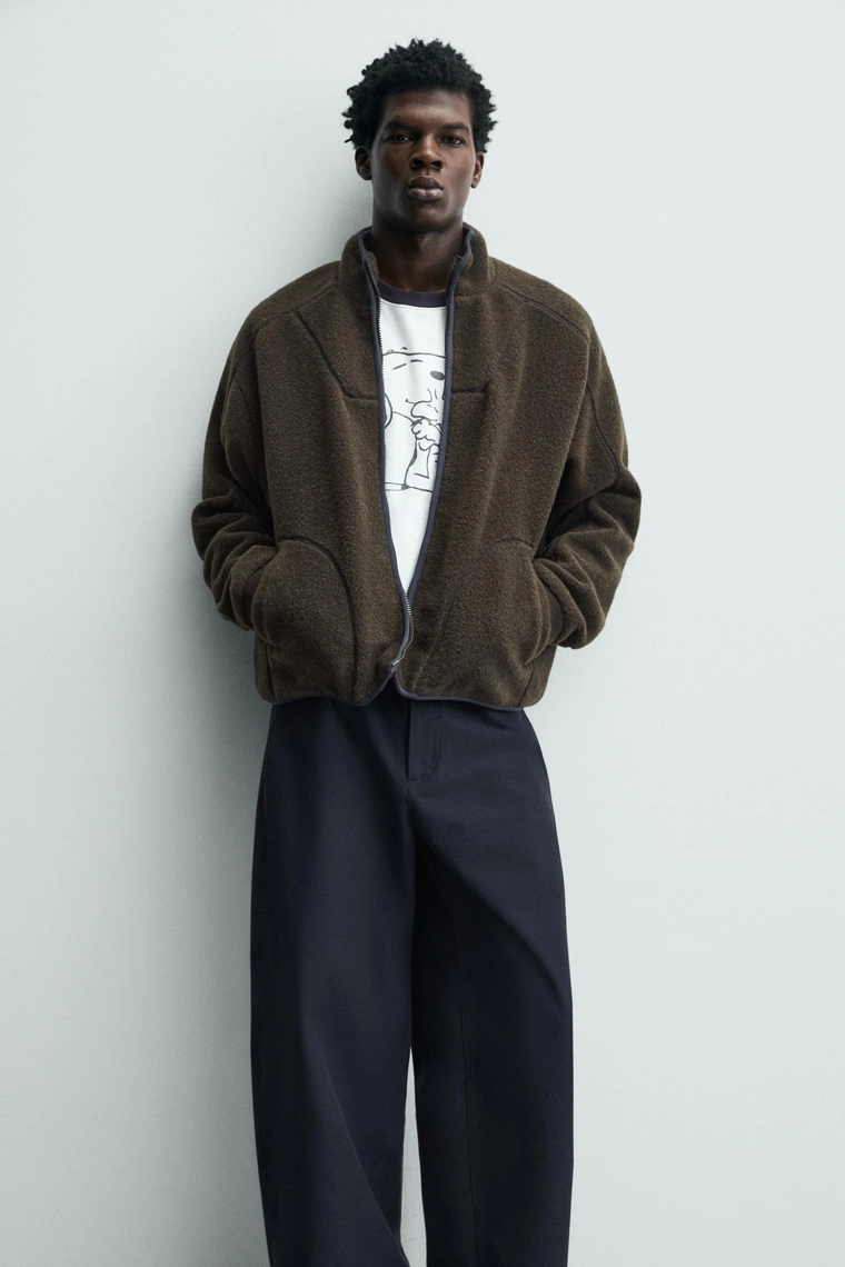 Флисовая молния с данными