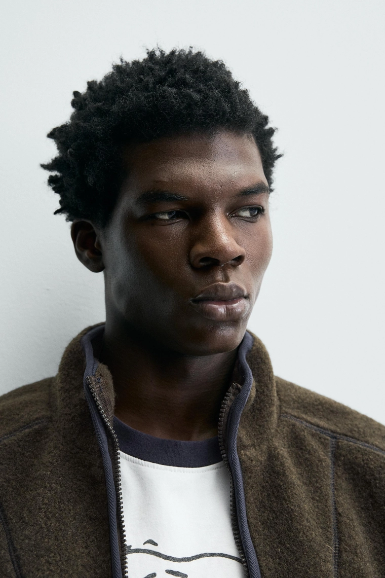 Флисовая молния с данными