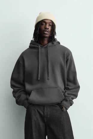 Худи с капюшоном из структурного материала- Заказать в России