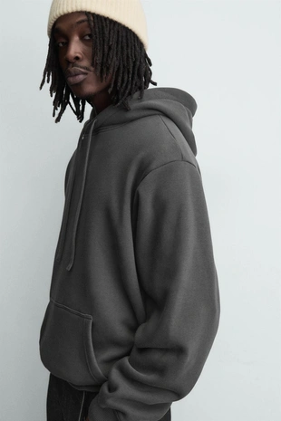 Худи с капюшоном из структурного материала- Заказать в России