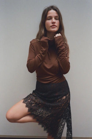 Однотонная футболка из лиоцелла