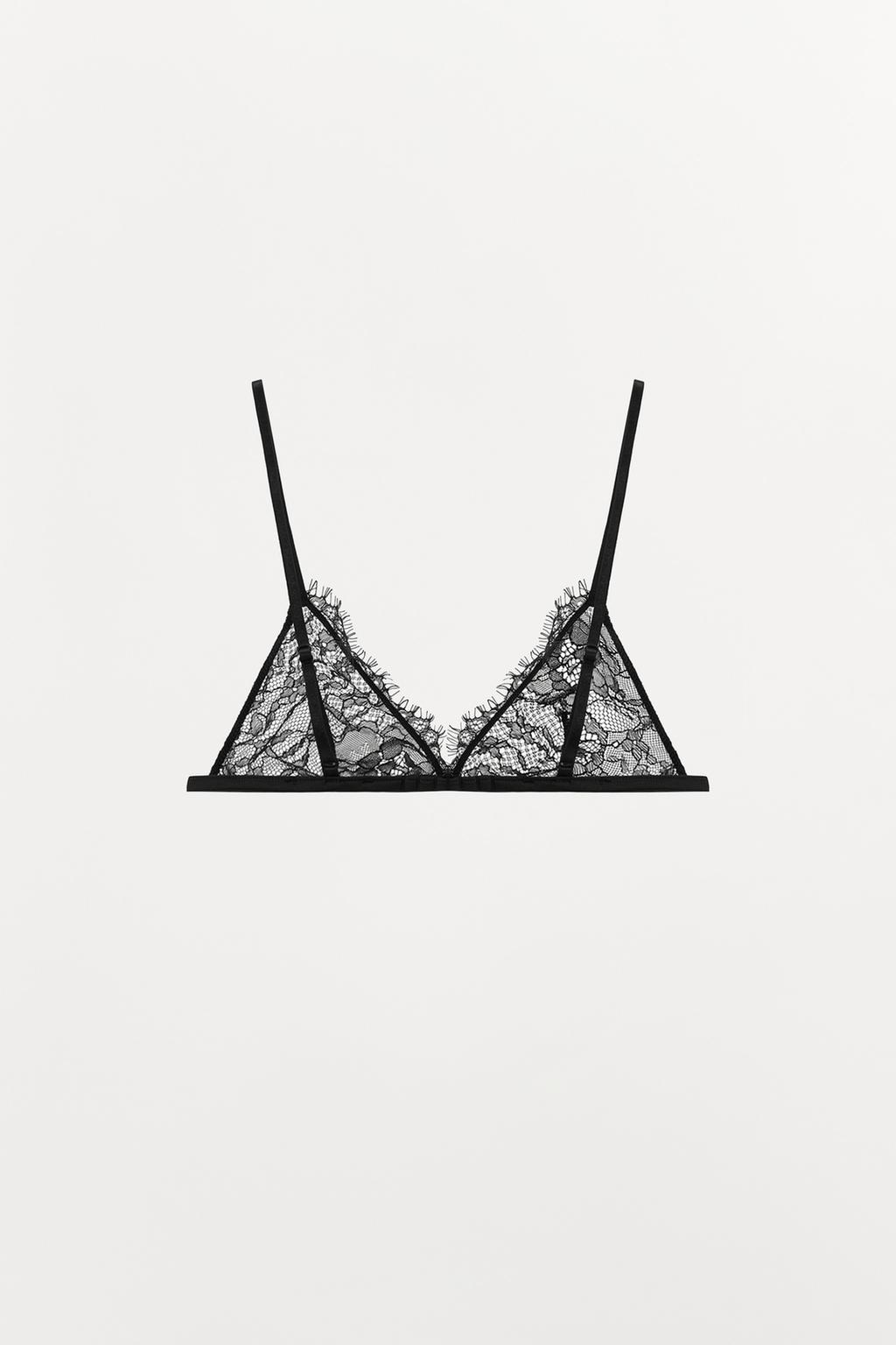 КРУЖЕВНОЙ БЮСТГАЛЬТЕР С ТРЕУГОЛЬНЫМИ ЧАШКАМИ