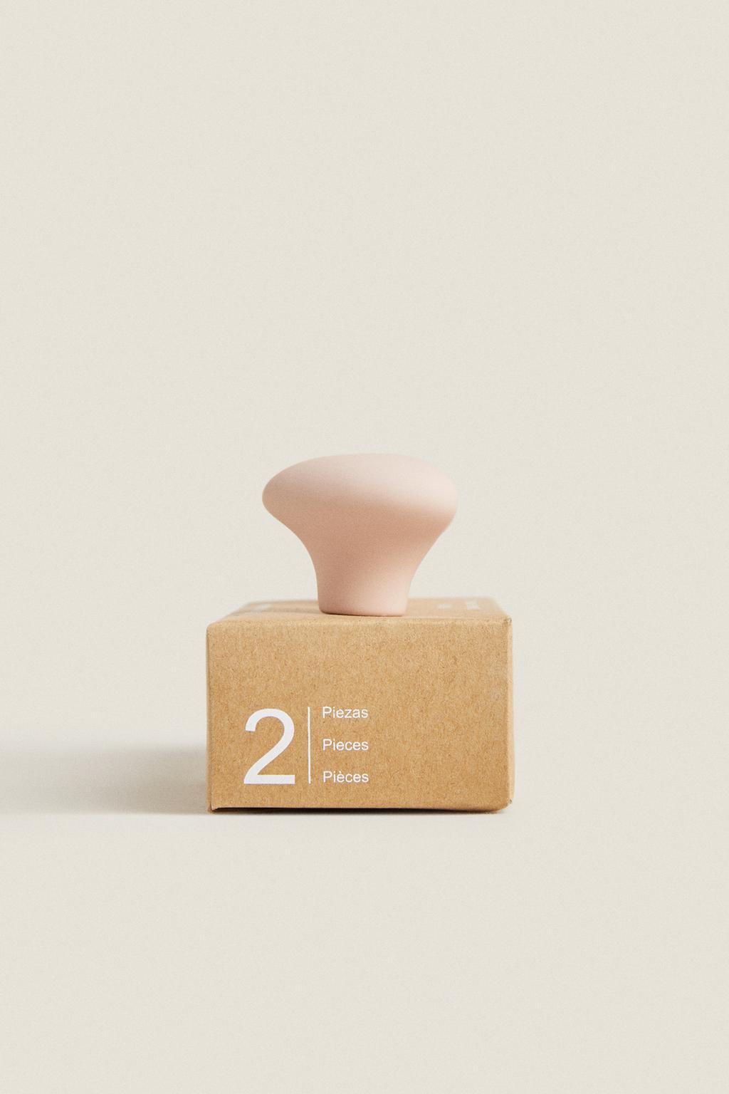 Набор детских керамических ручек для дверей в форме сердец (набор из 2 штук)