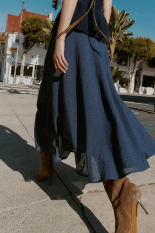 Юбка миди-накидка- Заказать в России