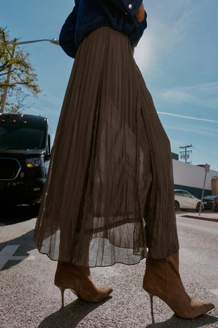 Юбка годе с кружевом- Заказать в России