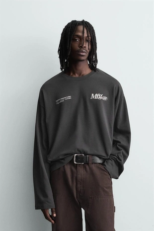 Футболка с текстовым принтом- Заказать в России