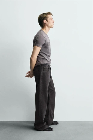 Футболка кроп с надписью и эффектом потертости- Заказать в России