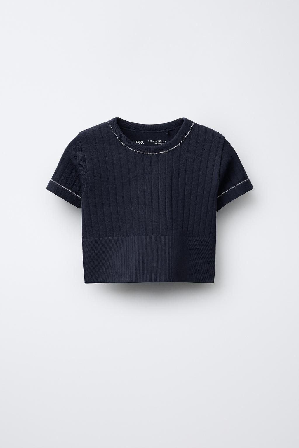 БЕСШОВНАЯ ФУТБОЛКА ДЛЯ СПОРТА С БЛЕСТЯЩЕЙ ОТДЕЛКОЙ