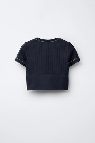 Бесшовная футболка для спорта с блестящей отделкой- Заказать в России