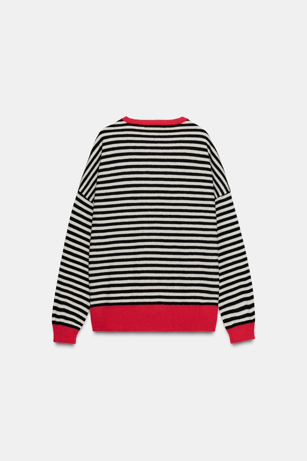 СВИТЕР ИЗ 100% ШЕРСТИ В ПОЛОСКУ