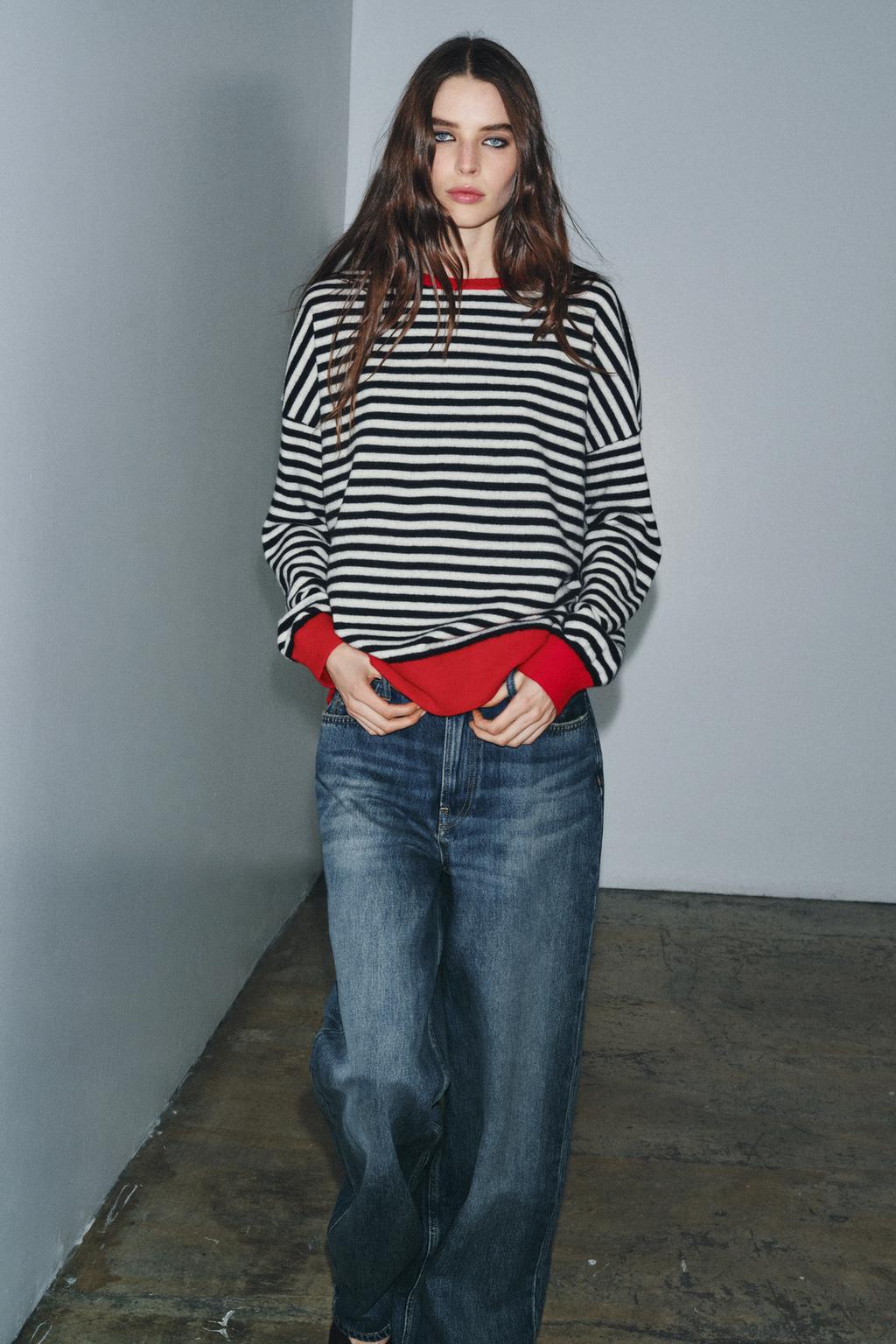 СВИТЕР ИЗ 100% ШЕРСТИ В ПОЛОСКУ