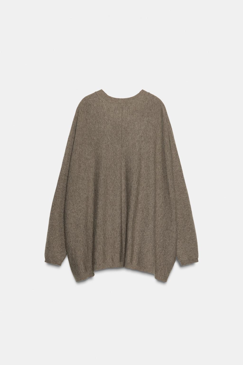 СВИТЕР ОВЕРСАЙЗ ИЗ СМЕСОВОЙ ШЕРСТИ