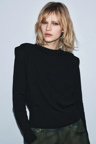 Вязаный свитер с погонами- Заказать в России