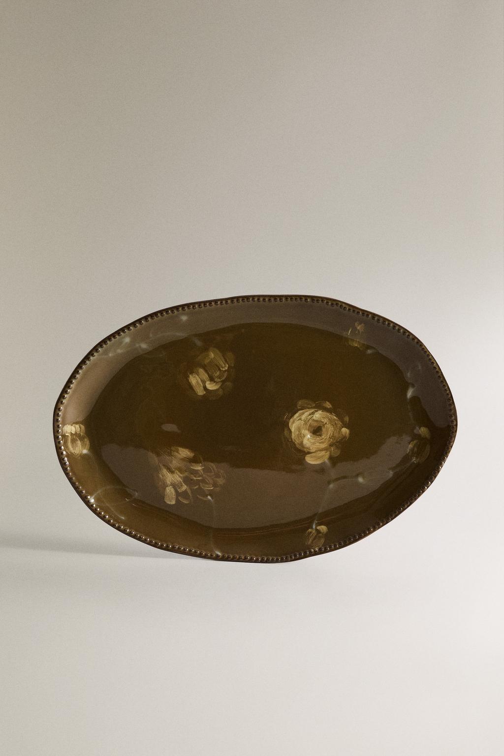 Большая осенняя ванная тарелка