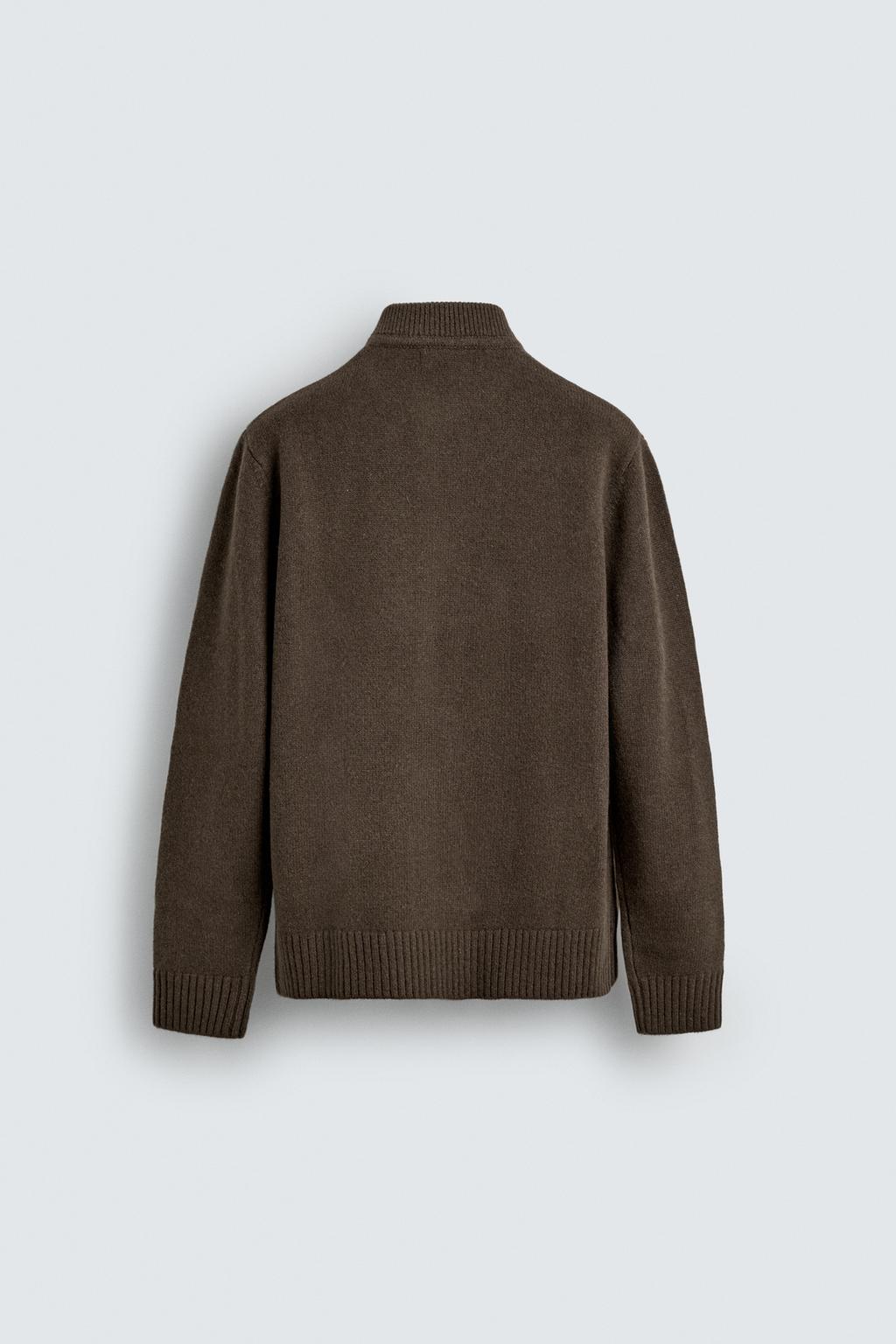 КУРТКА ИЗ 100% ШЕРСТИ НА МОЛНИИ