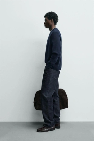 Свитер из рельефного хлопка