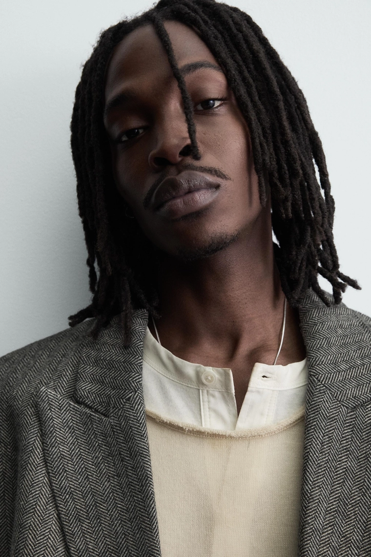 Пиджак в клетку из шерстяной смеси