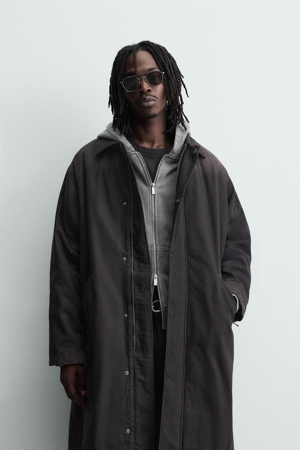 ПАЛЬТО ИЗ ДЕНИМА С ЭФФЕКТОМ ПОТЕРТОСТИ