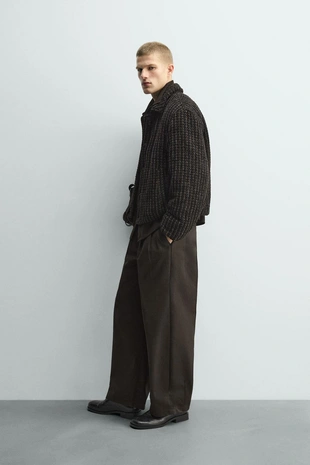 Куртка-бомбер из вельвета в клетку- Заказать в России