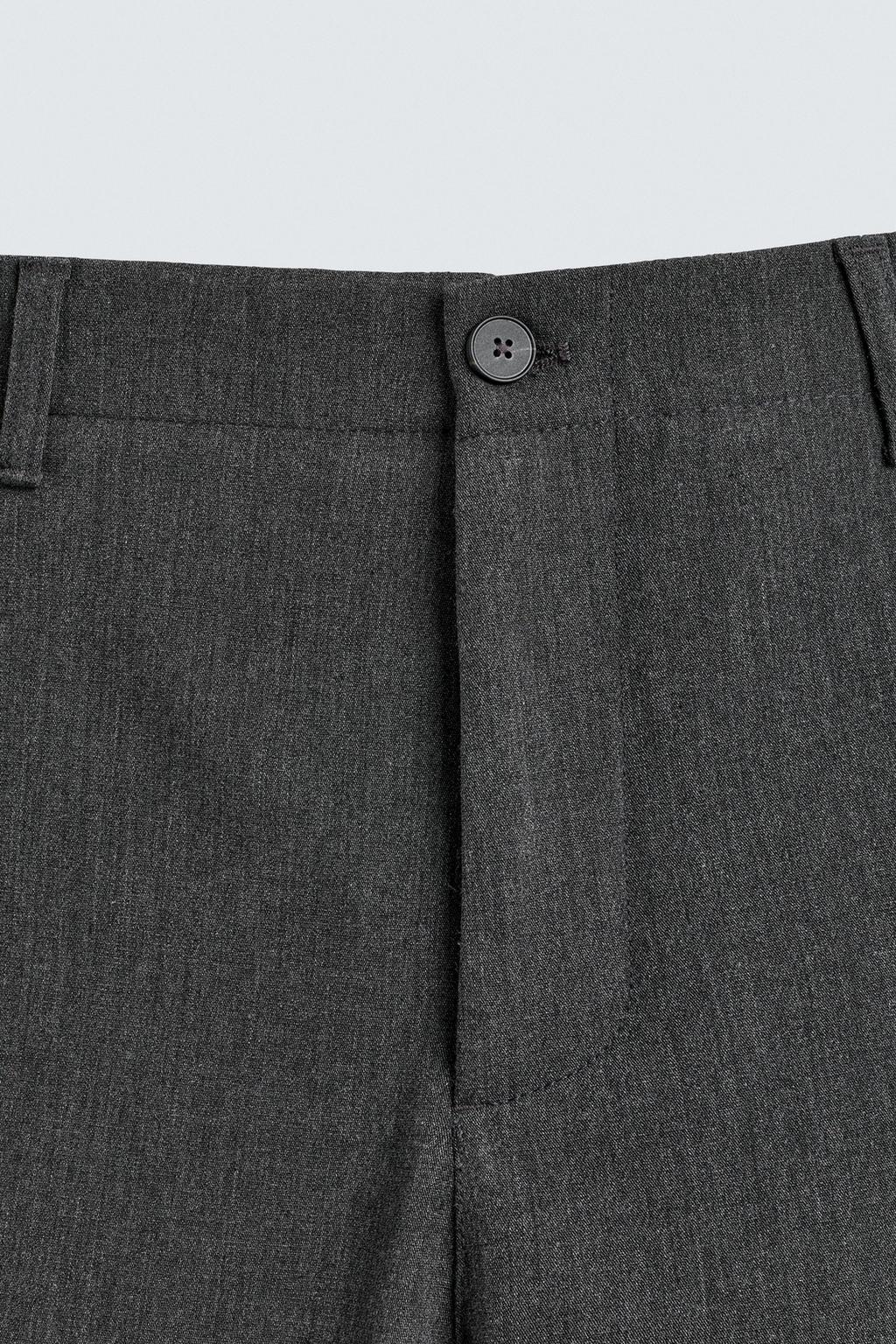 БРЮКИ BALLOON FIT ИЗ РЕЛЬЕФНОЙ ТКАНИ