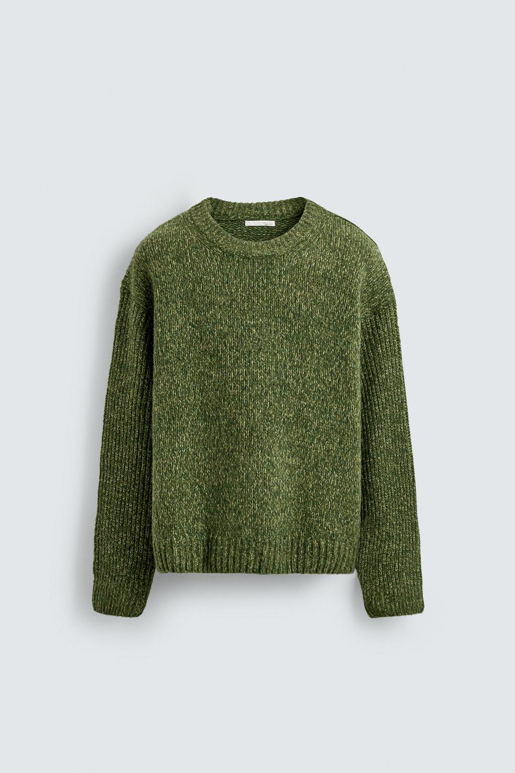 ОБЪЕМНЫЙ СВИТЕР С РЕЛЬЕФНЫМ УЗОРОМ ИЗ ВИСКОЗЫ