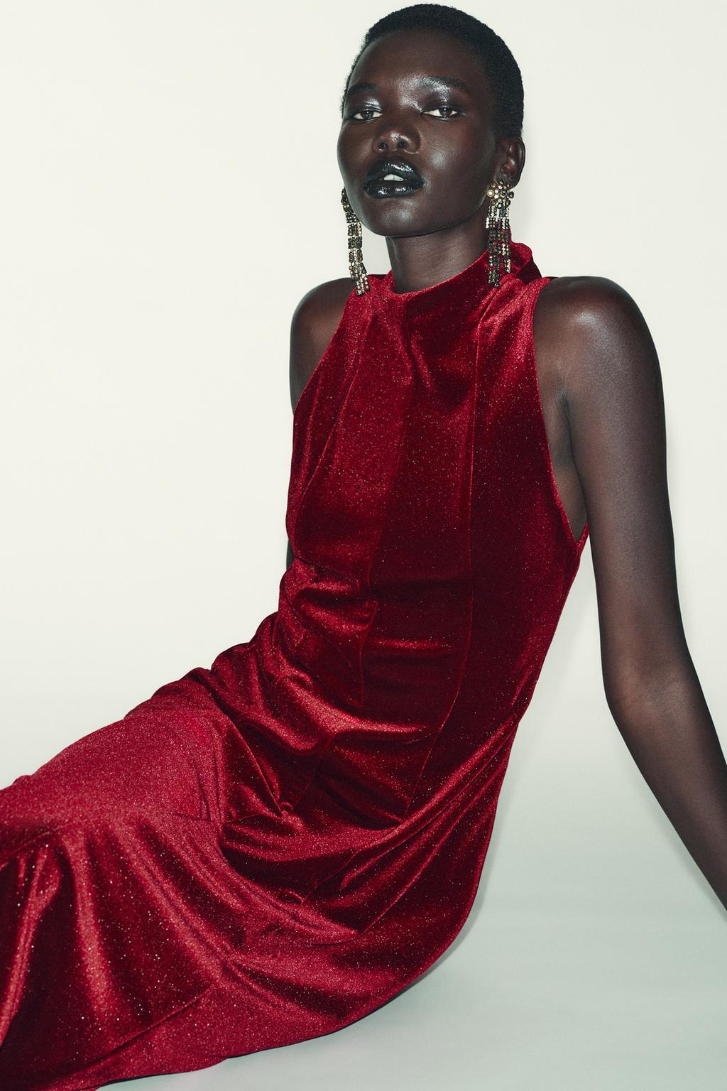 БАРХАТНОЕ ПЛАТЬЕ МИДИ