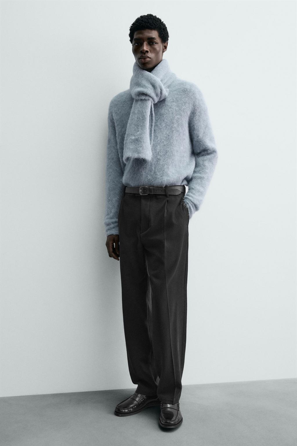 БРЮКИ ИЗ ФЛАНЕЛИ СО СКЛАДКАМИ