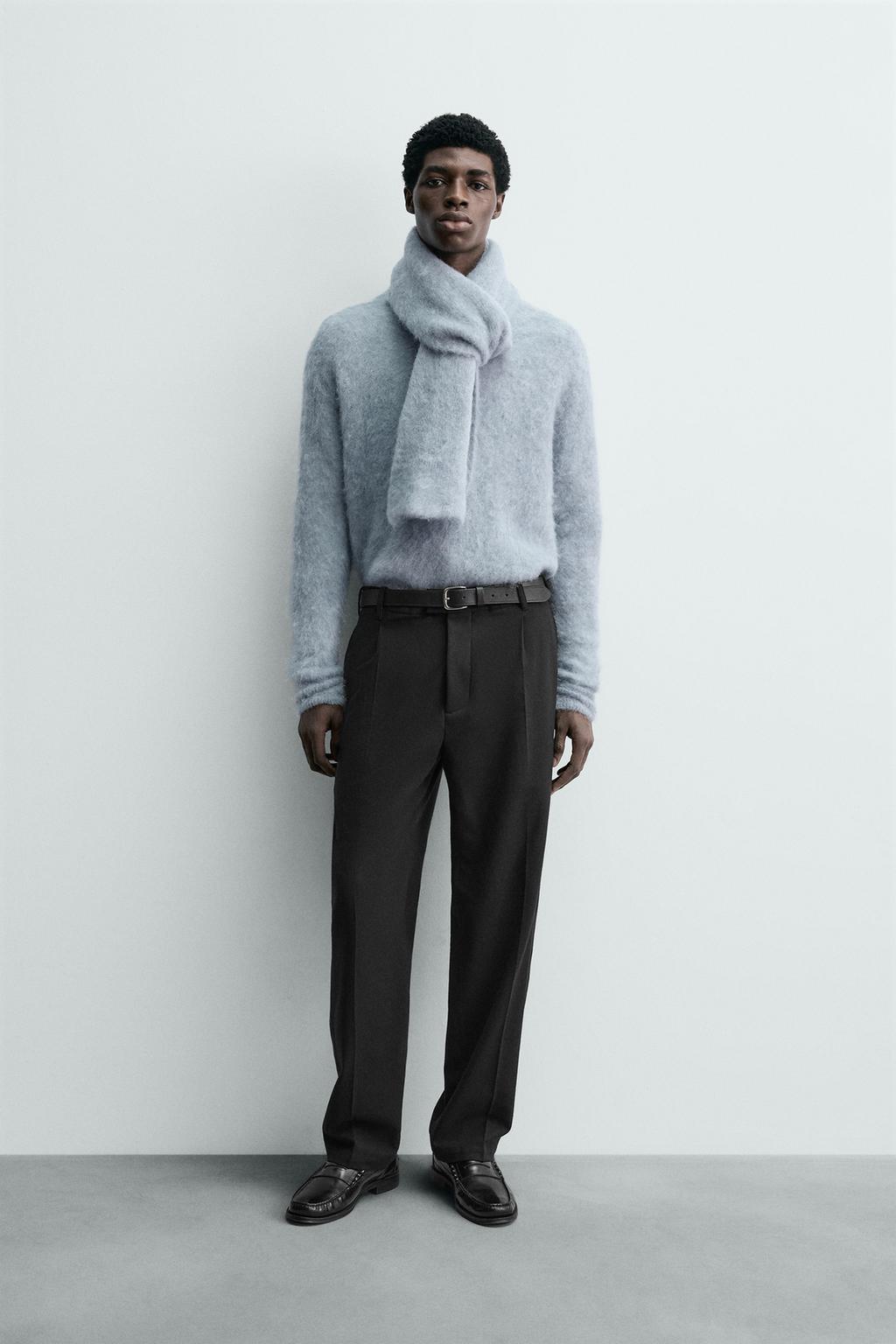 БРЮКИ ИЗ ФЛАНЕЛИ СО СКЛАДКАМИ