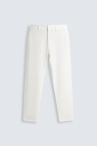 Брюки комфортной посадки из рельефной ткани- Заказать в России