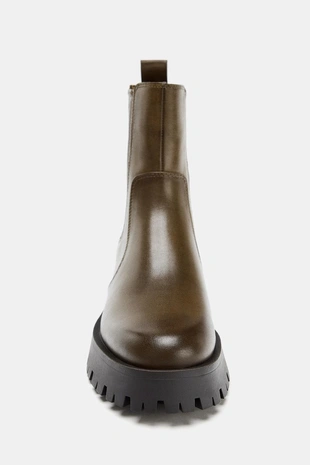 Ботинки на рифленой подошве с эффектом потертости- Заказать в России