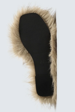 Сандалии с эффектом меха HARRY LAMBERT FOR ZARA X DISNEY- Заказать в России