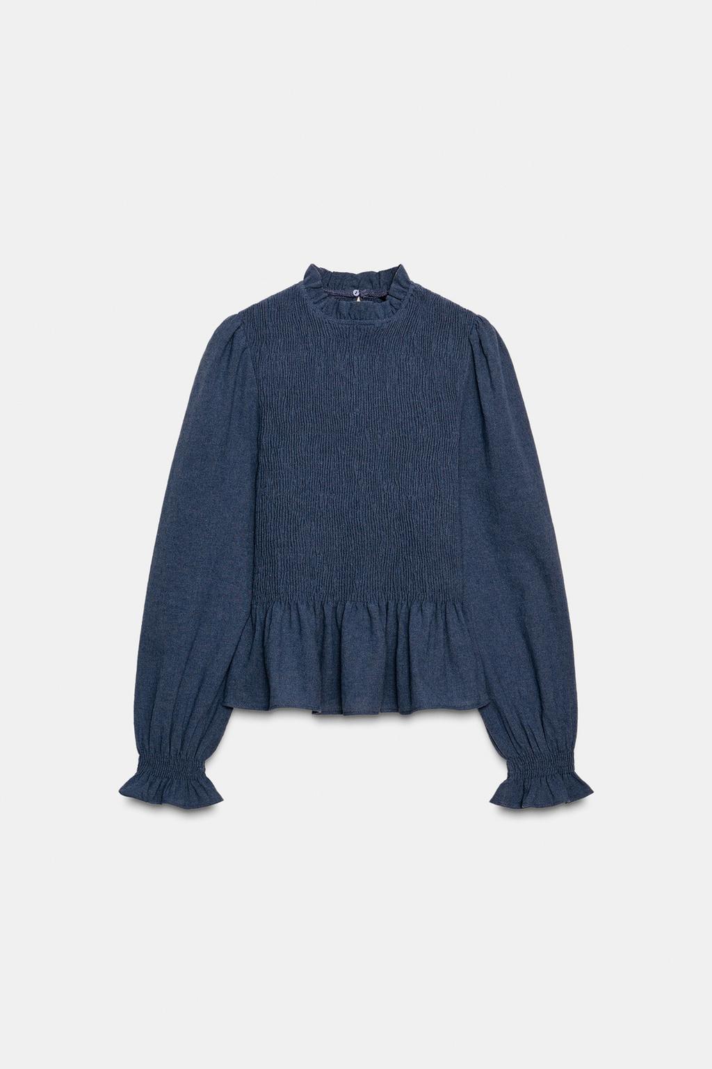 РУБАШКА С ЖАТЫМ ЭФФЕКТОМ