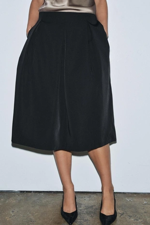 Юбка объемного кроя со складками — ZW COLLECTION- Заказать в России