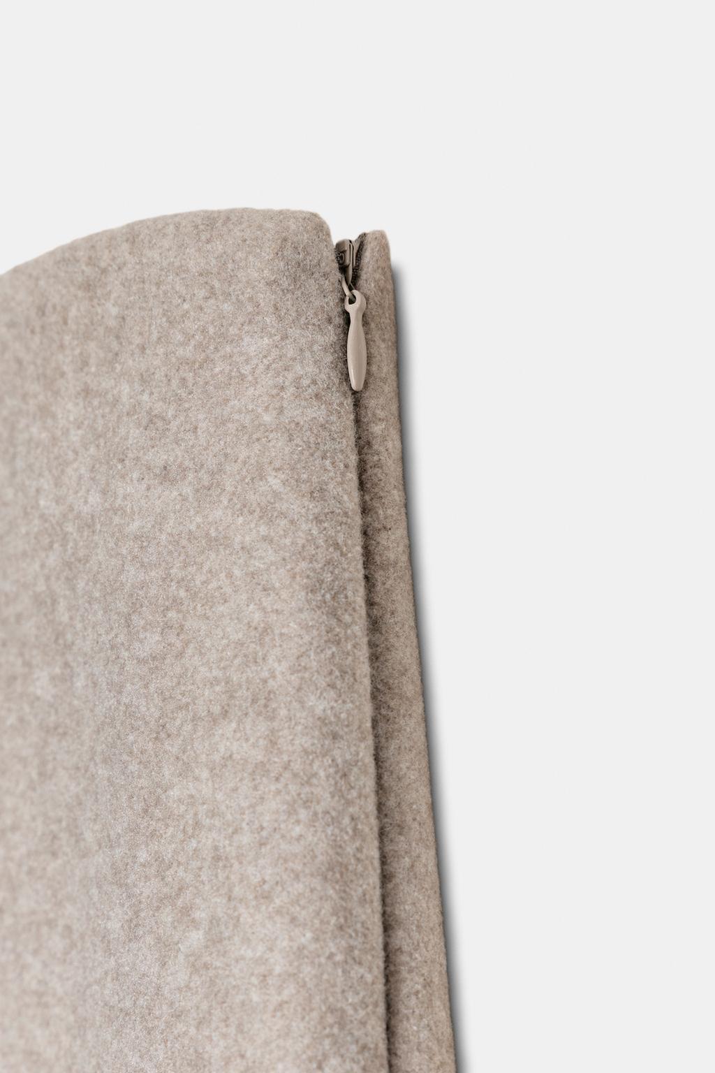 БРЮКИ С ВЫСОКОЙ ПОСАДКОЙ ИЗ МЯГКОЙ ТКАНИ