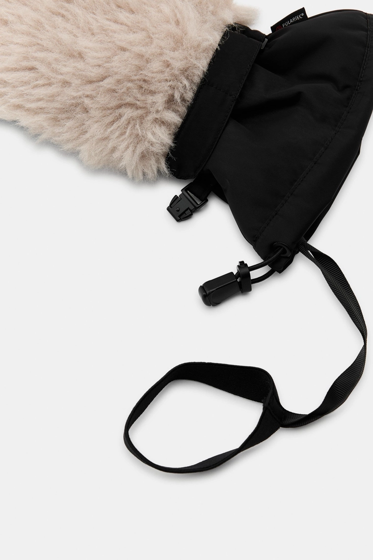 Митенки из искусственного меха с термоизоляцией polartec® ski collection