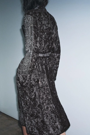 Кимоно из бархата с вышивкой — ZW COLLECTION LIMITED EDITION- Заказать в России