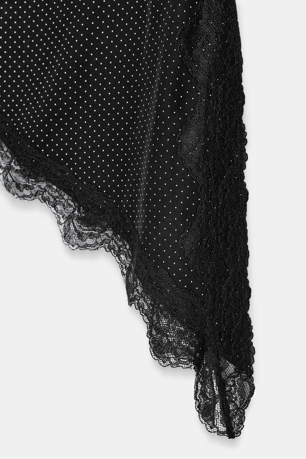 АСИММЕТРИЧНЫЙ ТОП В ГОРОШЕК ИЗ КОЛЛЕКЦИИ ZW