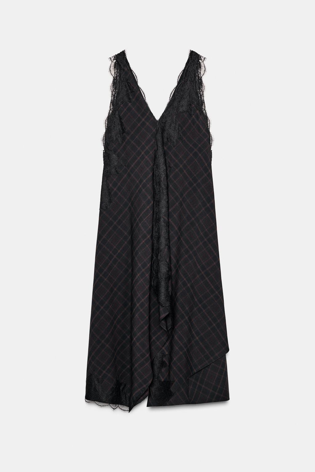 ПЛАТЬЕ С КОМБИНИРОВАННЫМ КРУЖЕВОМ — ZW COLLECTION LIMITED EDITION