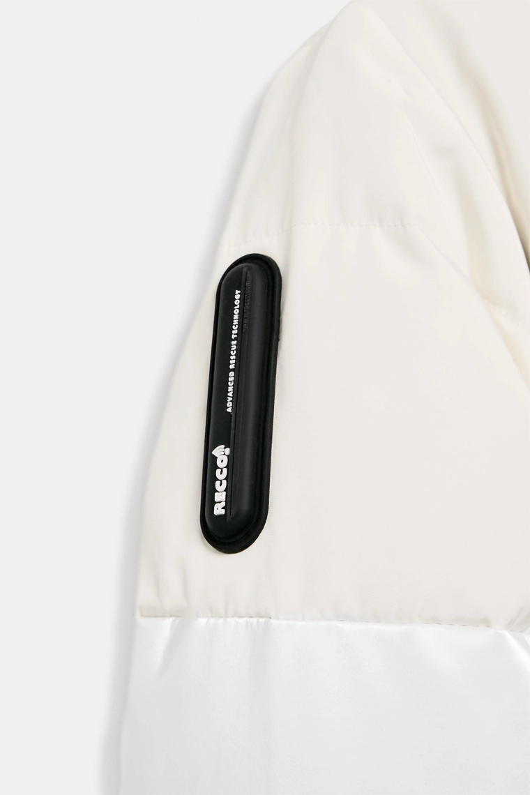 Комбинированный стеганный комбинезон с водоотталкивающими и ветрозащитными технологиями лыжная коллекция