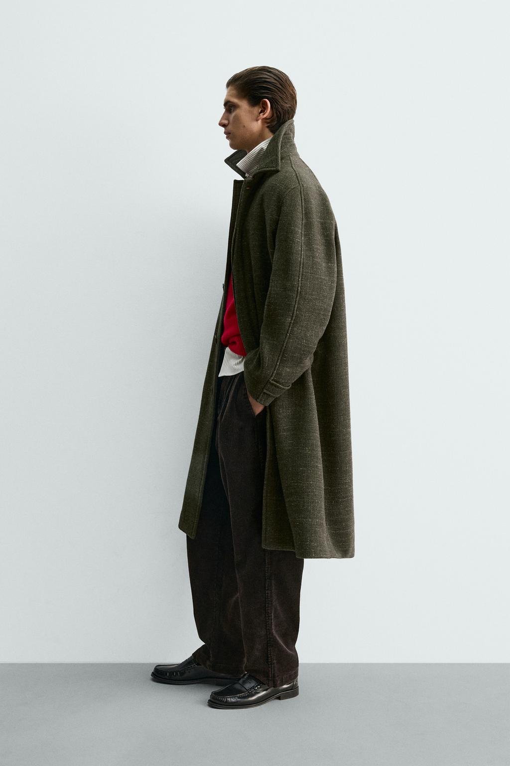 ПАЛЬТО ИЗ МЕЛАНЖЕВОЙ ТКАНИ - LIMITED EDITION