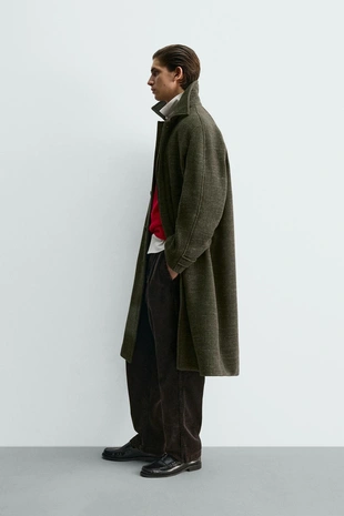 Пальто из меланжевой ткани - LIMITED EDITION- Заказать в России