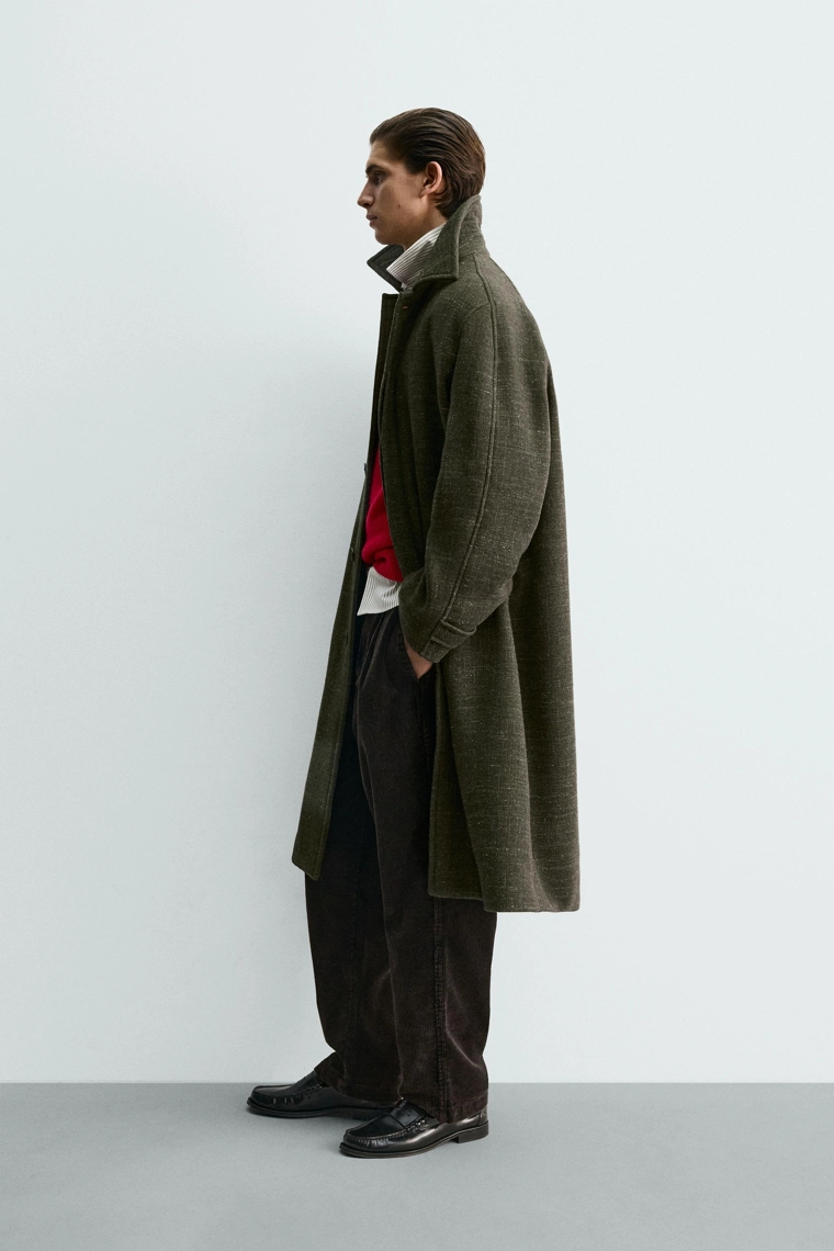 Пальто с текстурой меланжа из лимитированной коллекции
