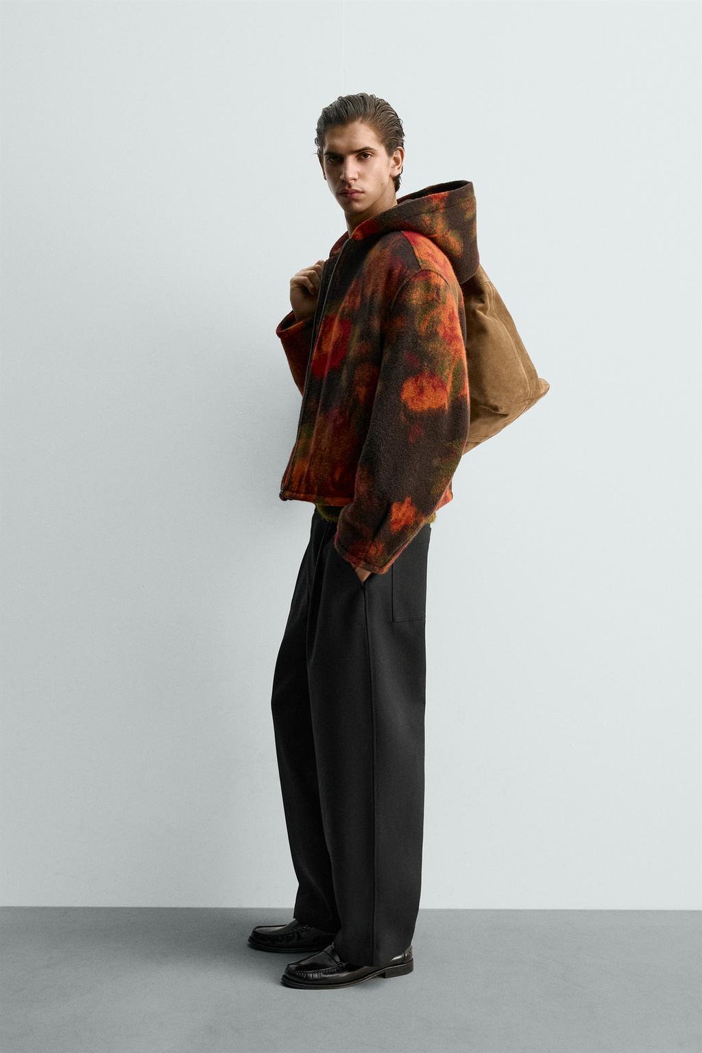 КУРТКА СВОБОДНОГО КРОЯ С КАПЮШОНОМ