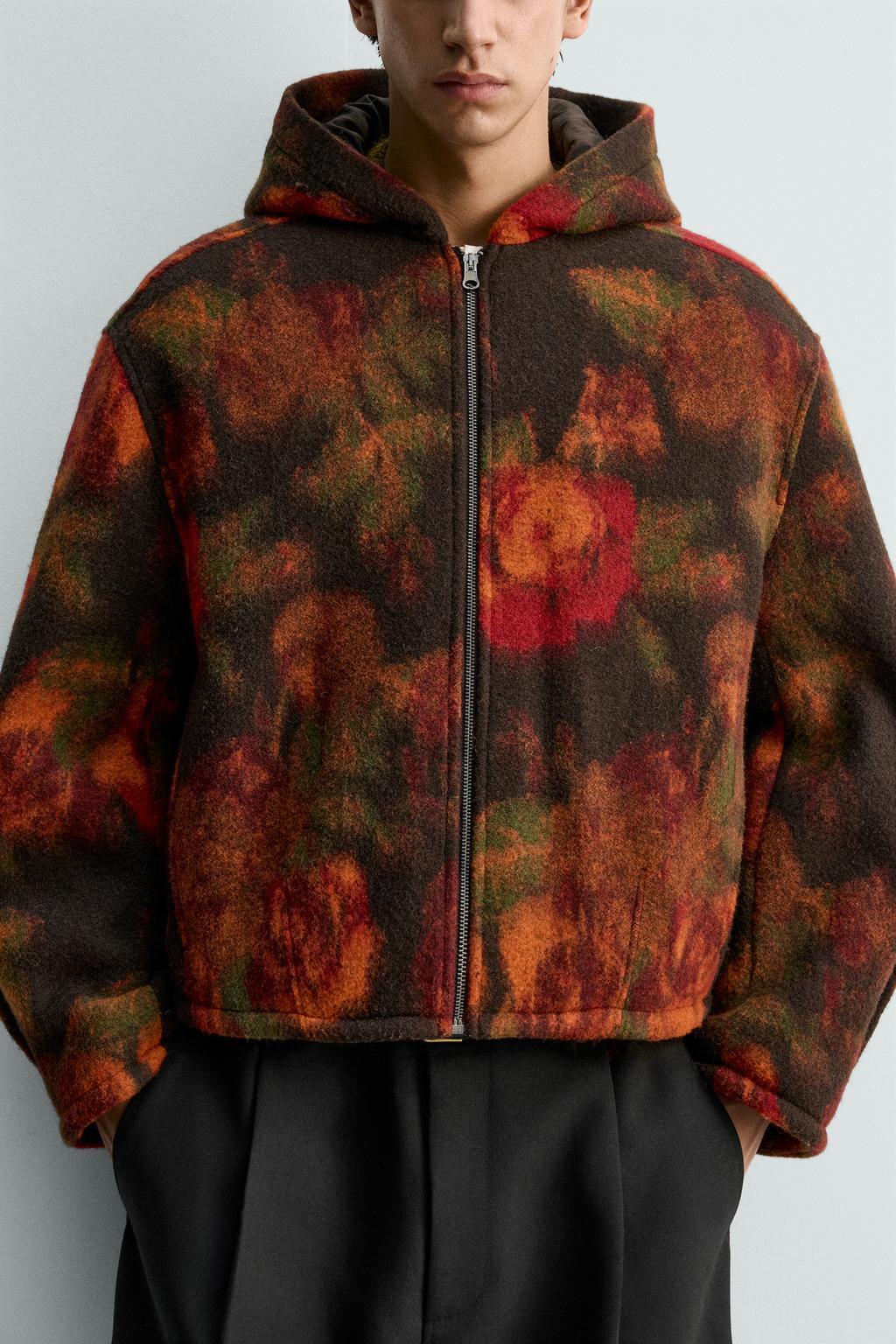 КУРТКА СВОБОДНОГО КРОЯ С КАПЮШОНОМ