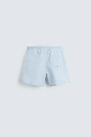 Полупрозрачные плавательные трусы средней длины- Заказать в России