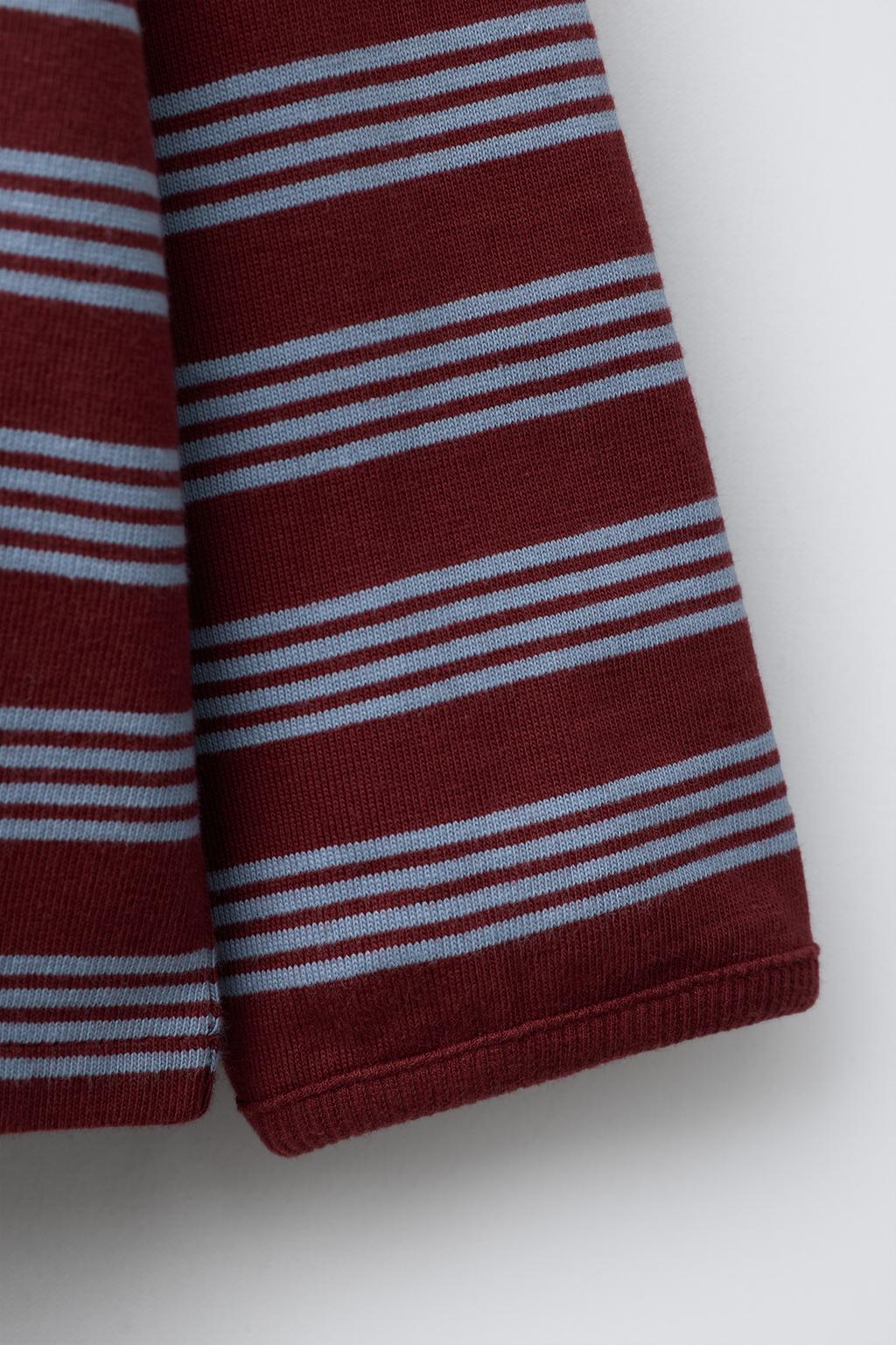 ФУТБОЛКА В ПОЛОСКУ С ВЫШИВКОЙ В ВИДЕ СЕРДЦА