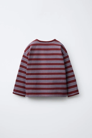 Футболка в полоску с вышивкой в виде сердца