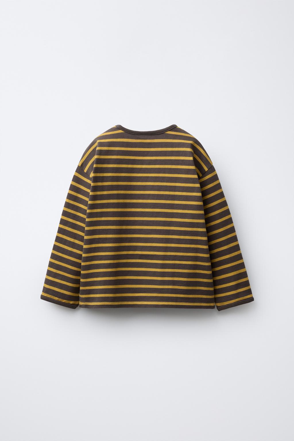 ФУТБОЛКА В ПОЛОСКУ С ВЫШИТЫМ СЕРДЦЕМ